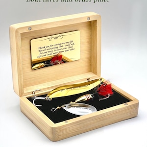 O-Fish-Ally Retired fishing gift for Retirement Dad Fisherman, colleague, boss Personalized Lure Set Engraved coworker