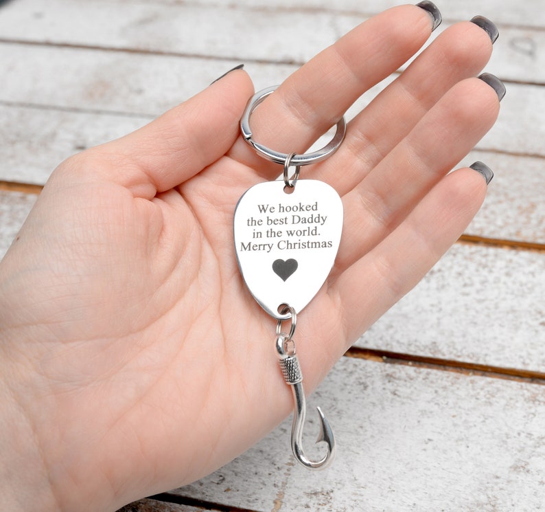 Fishing Keychain Engrave Gift Personalized Custom Lure Etsy