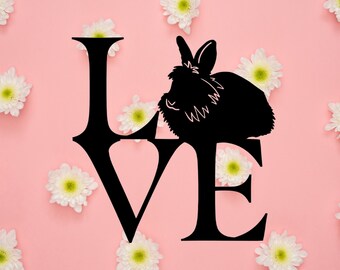 Black Tort Lionhead Rabbit Sticker Cute Lionhead Bunny - Etsy