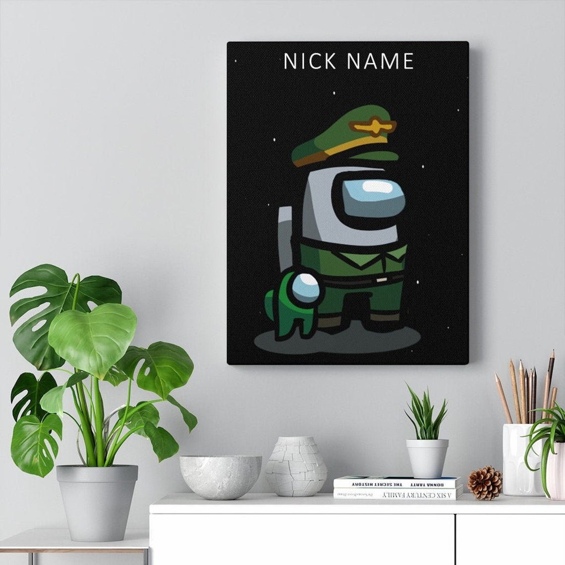 Among Us Canvas PaintingPersonalised Among Us Gift Ideas  Etsy