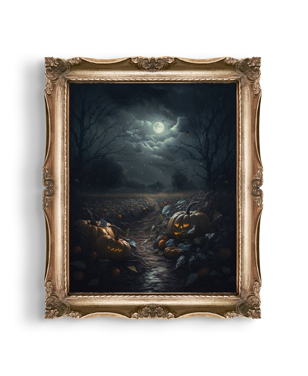 Dark Moody Halloween Wall Art Spooky Art Print Goth Gift - Etsy