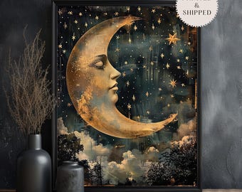 「MOON.」CLARITY ART moon-and-sun-and-stars-