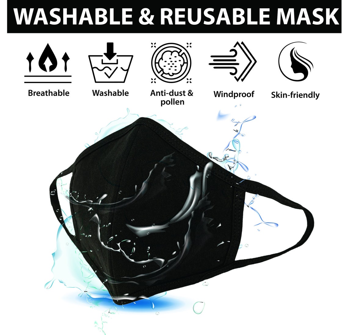 Handmade 3 Layered 100 Cotton Jersey Face Mask Etsy UK