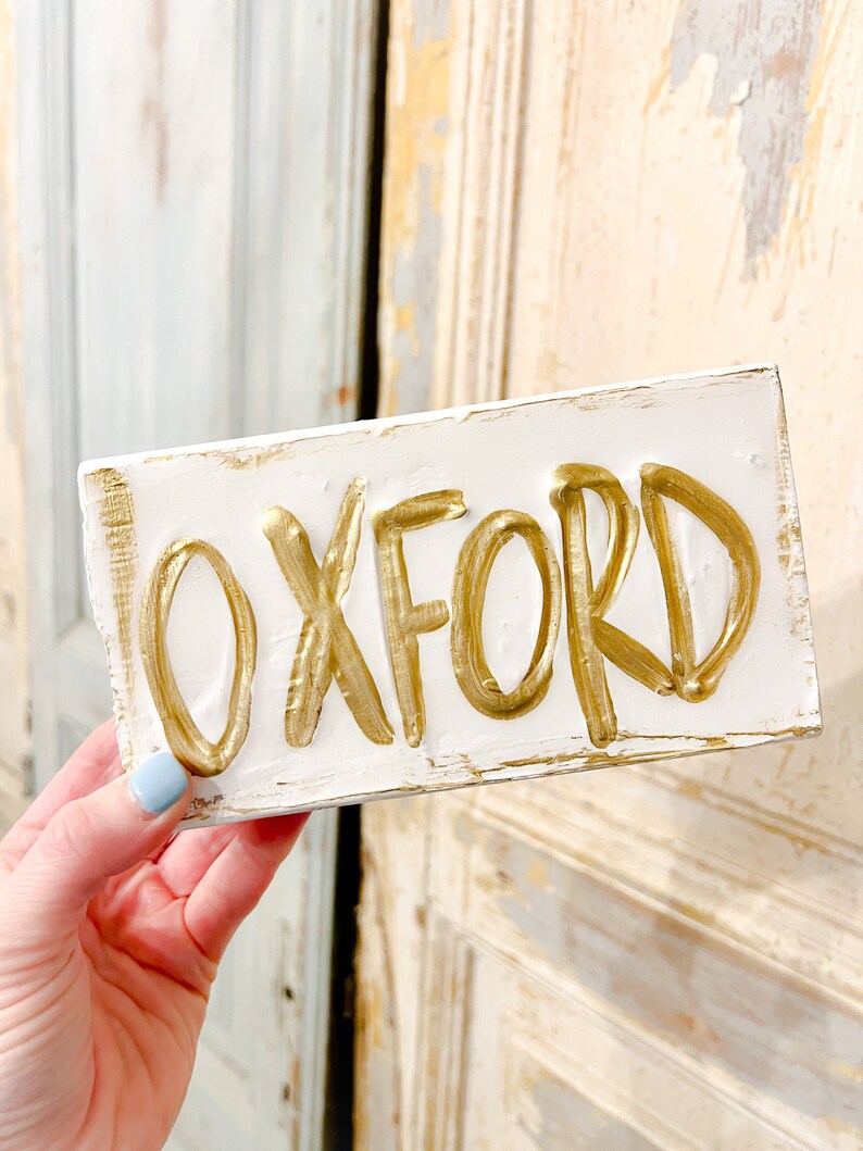 Personalized Hand Painted Gift Oxford Mississippi SEC Etsy