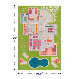 IVI 3D Playhouse Green Nursery Toddler & Kids Montessori Play Mat Rug Soft, Fun, Educational, Activity, Toys, Dolls, Boys, Girls image 5