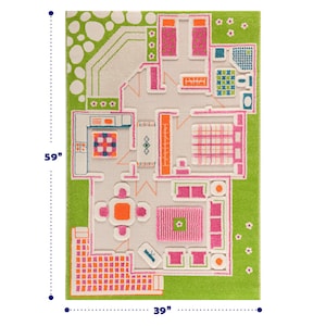 IVI 3D Playhouse Green Nursery Toddler & Kids Montessori Play Mat Rug Soft, Fun, Educational, Activity, Toys, Dolls, Boys, Girls image 6