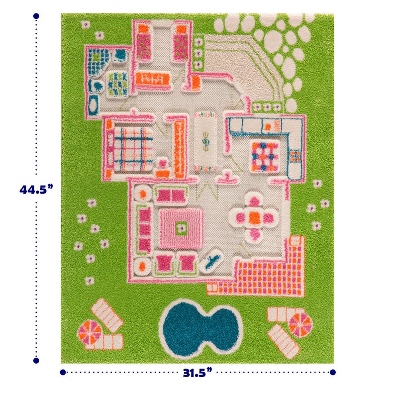 IVI 3D Playhouse Green Nursery Toddler & Kids Montessori Play Mat Rug Soft, Fun, Educational, Activity, Toys, Dolls, Boys, Girls image 8