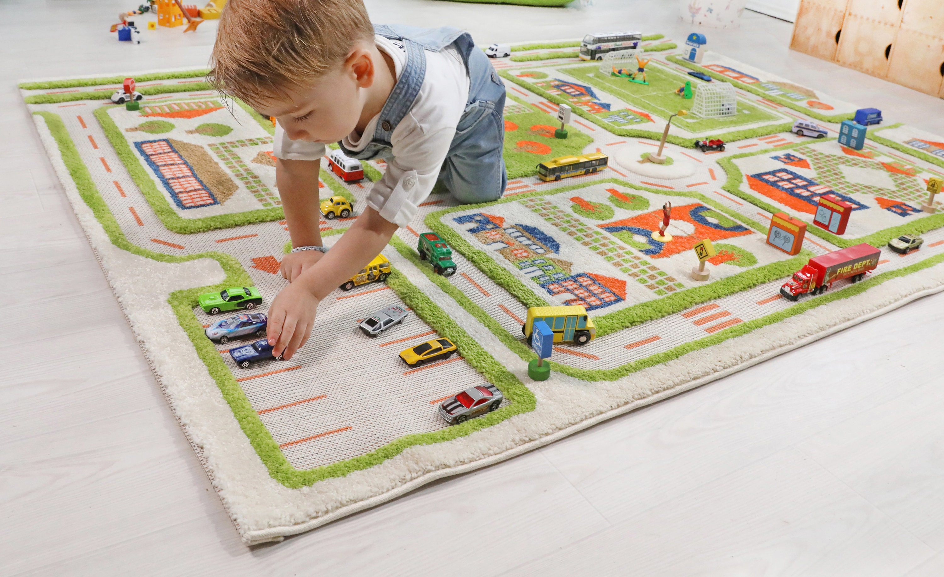 Green Toys and Washable Rugs
