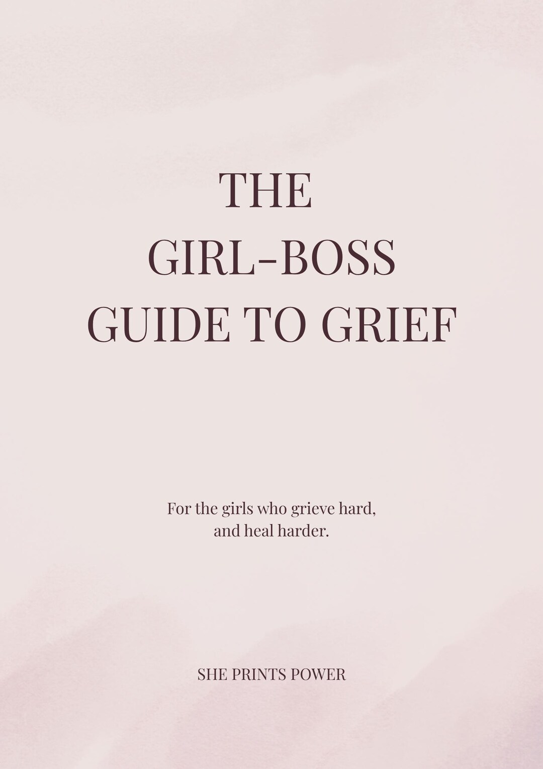 The Girl-boss Guide to Grief | Digital Grief Journal for Healing With ...
