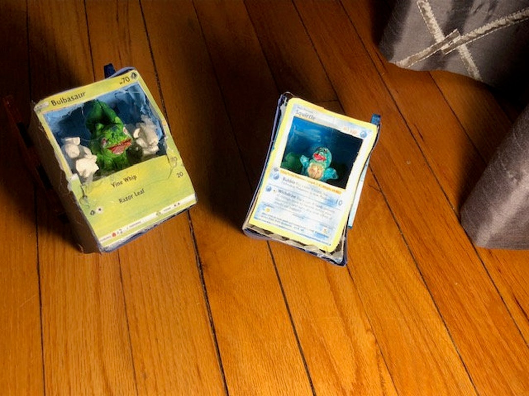 Custom Made 3D Pokemon Cards Etsy