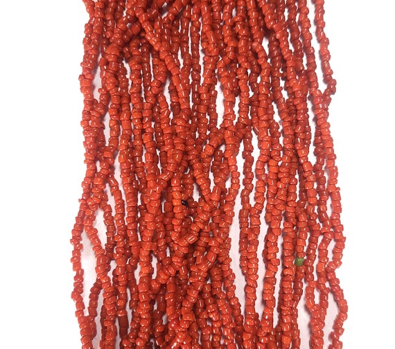 Vintage Coral Bead Multi-Strand Necklace - image 2