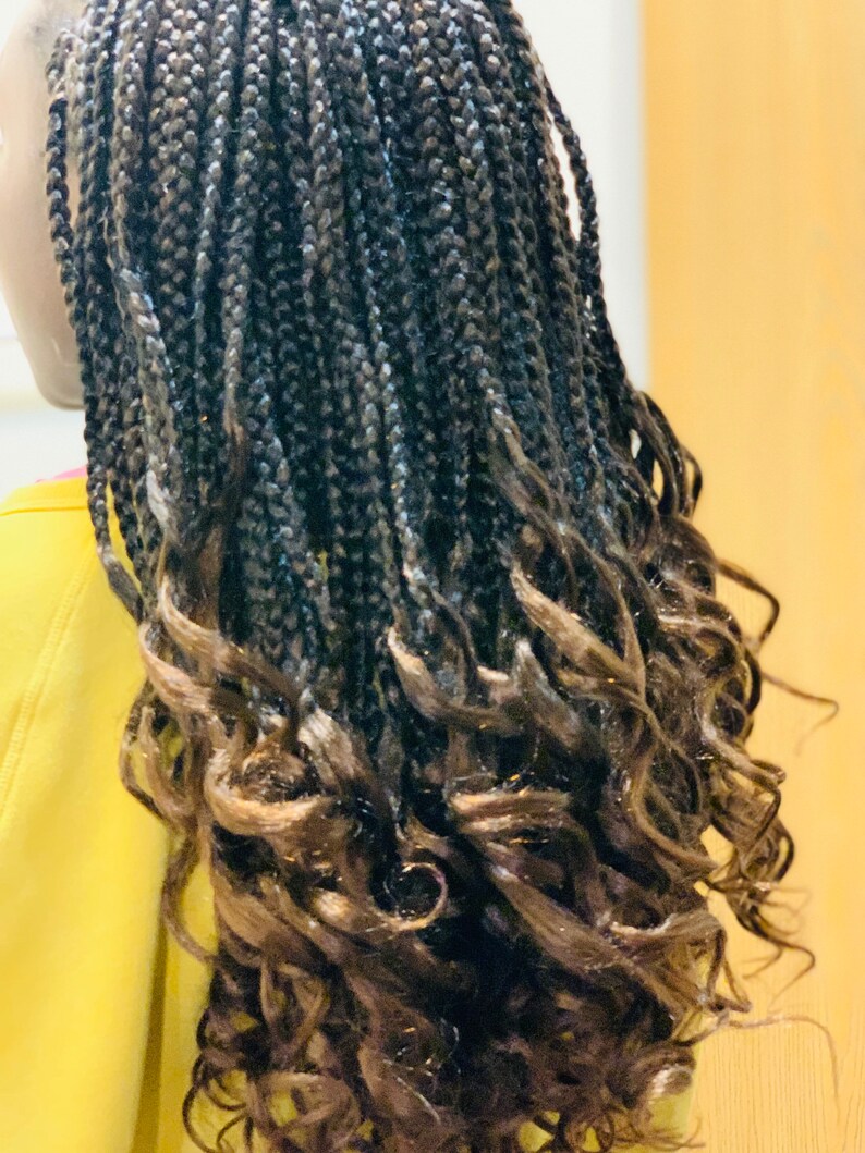 Box Braids Crochet With Curls in Color T30 Etsy