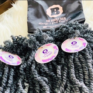 Hand Twisted Crochet Twists in T-Gray