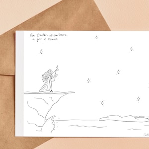 Elbereth Coloring Page: Silmarillion Card, Tolkien Art (Instant Download)