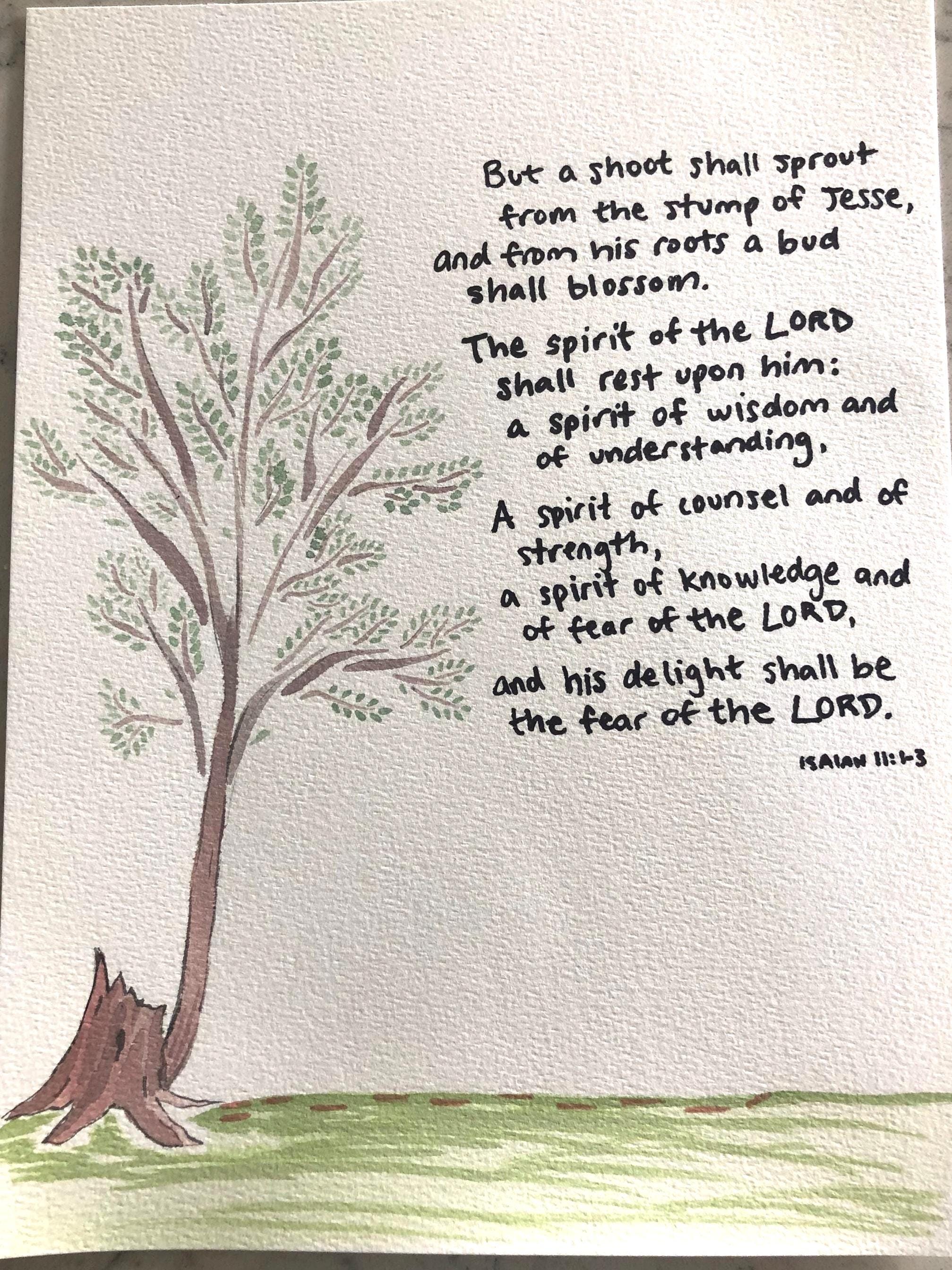 Catechesis of the Good Shepherd Prophecy Cards | CGS Psalms & Artwork | Catholic Artwork for Home, Work, Youth Ministry | Shoot of Jesse