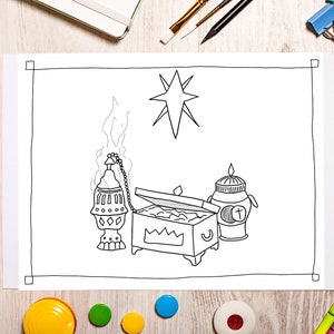 Epiphany Gifts Coloring Page, Printable | Epiphany Kids Coloring Pages | Three Wise Men Coloring Page | Three Kings Coloring Pages for Kids