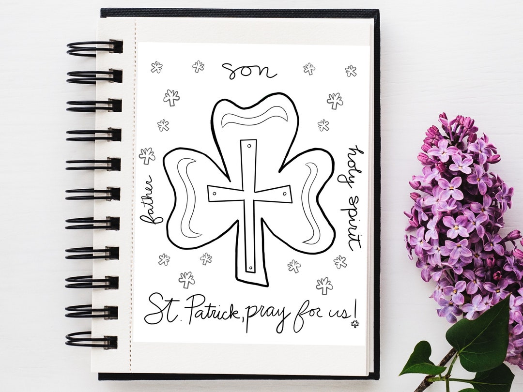 Printable St. Patrick's Coloring Page for Kids, Classrooms, School ...