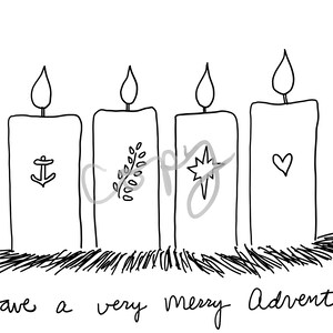 Advent Candles Printable Kids Coloring Page | Catholic Coloring Pages ...