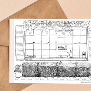 Color Your Own, Printable Bag End | Coloring Page | All Occasion Post Card | Bilbo&#39;s House | Fan Art Scene Post Card | Instant Download