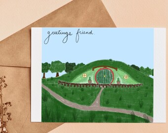 Tasche Ende Postkarte | Tolkien Fan Kunstdruck (Digital Download)