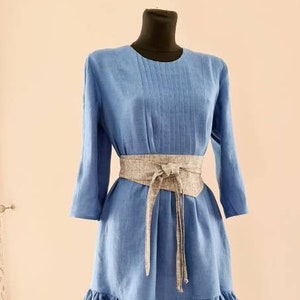 Obi Style Wrap Belt/ Linen Belt/ Wrap Belt/ Wide Belt / Japan Style Belt /more color available/wide belt