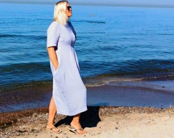 Bohoklänning, Bohoklänning, Dubbelvävd klänning, Muslin sommarklänning, Strandklänning.