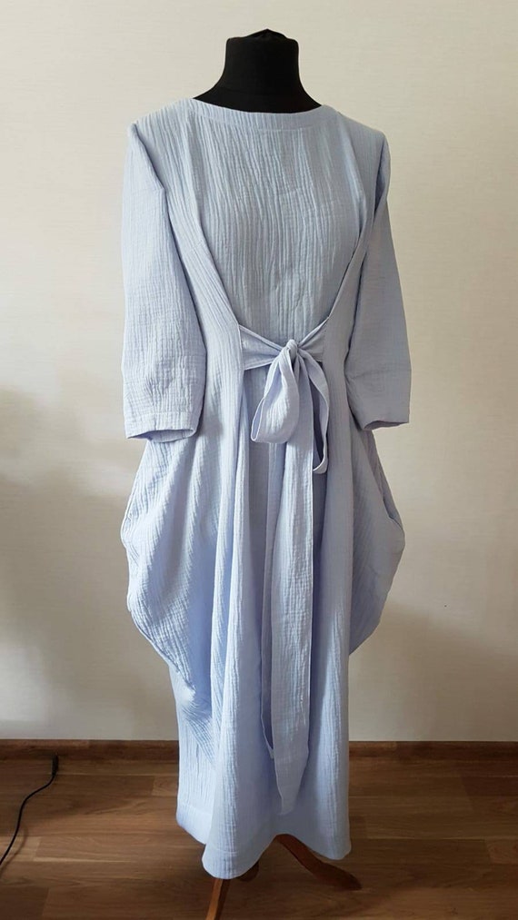 coastal double gauze boho midi dress Women's Coastal Double Gauze Boho Midi Dress - $70.00