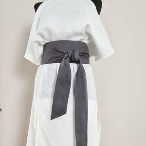 Obi Style Wrap Belt/ Linen Belt/ Wrap Belt/ Wide Belt / Japan Style Belt /more color available/wide belt/