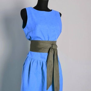 Obi Style Wrap Belt/ Linen Belt/ Wrap Belt/ Wide Belt / Japan Style Belt /more color available/wide belt/