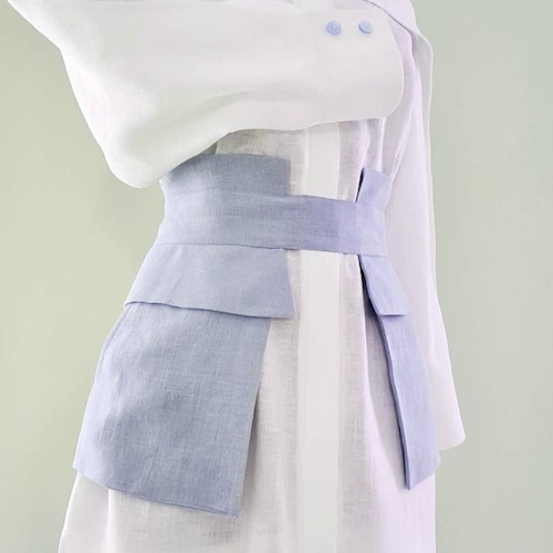 Basque Linen Skirt/ Basque Skirt Belt/ Wrap Belt With Pockets/ - Etsy  Ireland