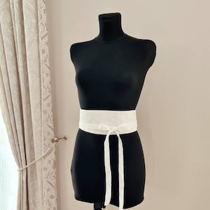 Obi Style Wrap Belt/ Linen Belt/ Wrap Belt/ Wide Belt / Japan Style Belt /more color available/wide belt/ Wedding belt/