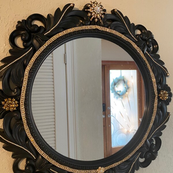 Jeweled Mirror Etsy