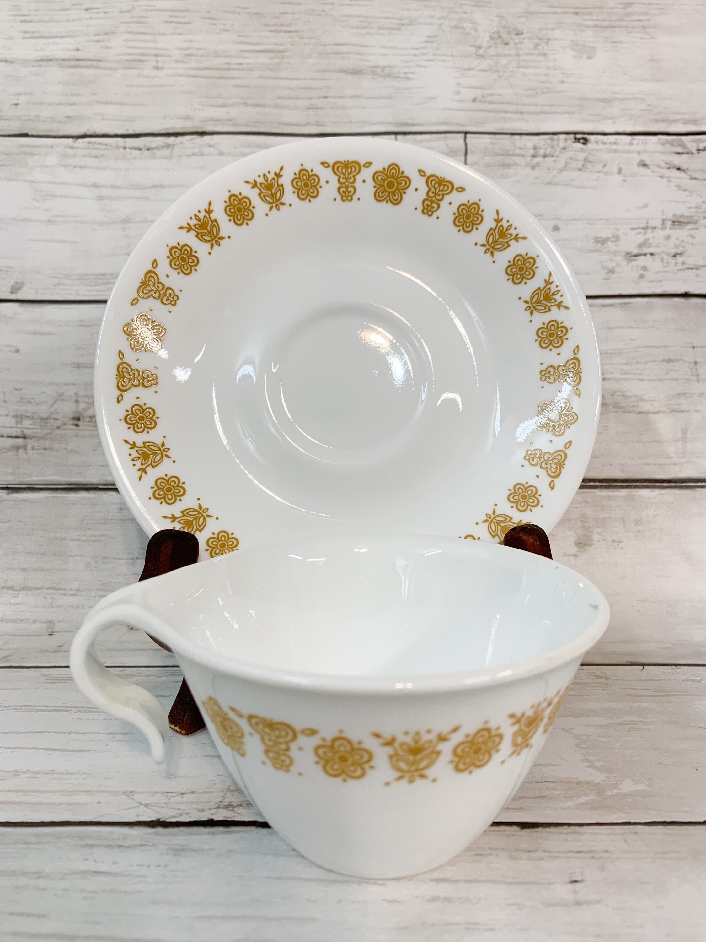 Corelle Cup and Saucer set Motif papillon or poignées de Etsy