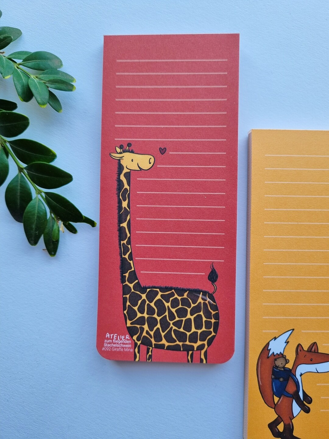 Giraffe Mina Block | Shopping Pad Notepad Stationery - Etsy