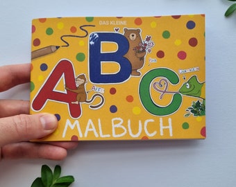 ABC coloring book A6 | School enrollment coloring book children's birthday