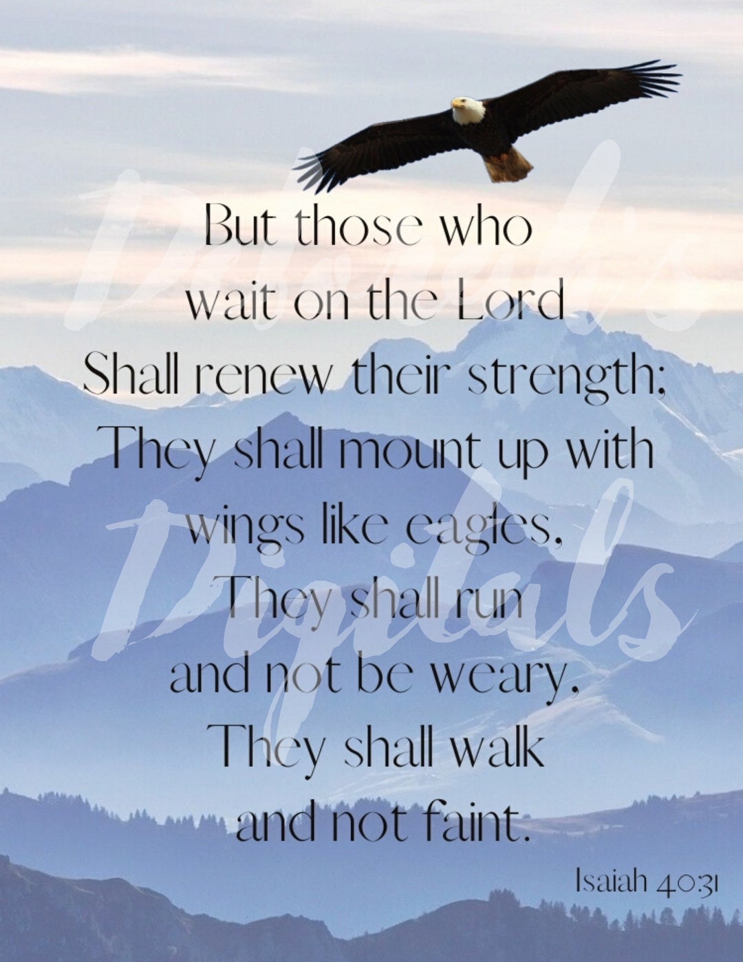 Those Who Wait on the Lord, Prayer Journal, Bible Journal, Scripture