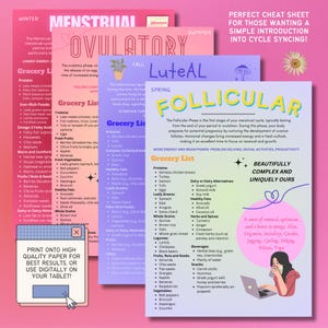 Cycle Syncing Guide for Beginners – Hormone Tracker, Printable Planner (PDF) image 3