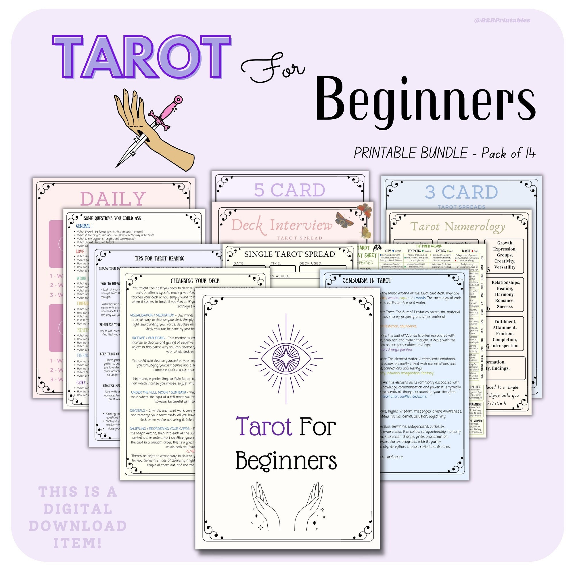 Tarot for Beginners Tarot Cards Tarot Oracle Divination - Etsy
