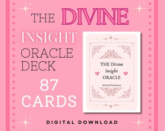 Divine Insight Oracle Deck, Printable Tarot Cards (Digital Download)
