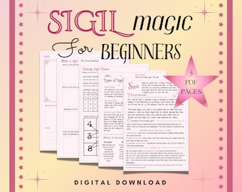 Sigil Magic Basics Guide, Witchcraft Grimoire (PDF Pages)