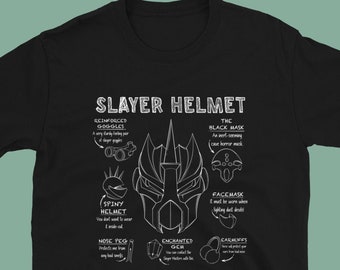 Slayer Helm Classic Shirt Osrs T-shirt Top Gaming - Etsy