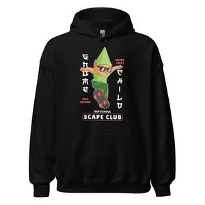 Gnome Skater - Osrs - Unisex Hoodie, Funny Old School Meme, Gaming Hoodie, Osrs Gift, Japanese Skater, Artistic Imp