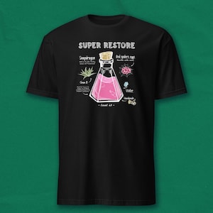 OSRS Super Restore Recipe | Unisex Classic T-Shirt | Old School Runescape | Gaming Gift | Artistic Imp Design