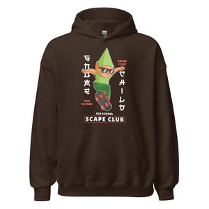 Gnome Skater - Osrs - Unisex Hoodie, Funny Old School Meme, Gaming Hoodie, Osrs Gift, Japanese Skater, Artistic Imp