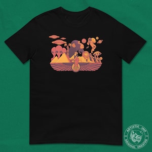 The Joe Rogan Experience - Classic T-Shirt - Psychedelic - Stoned Ape Theory Magic Mushroom Evolution