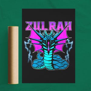 Osrs Zulrah, Premium Poster, Old School Runescape Print, Gaming Room Decor, Artistic Imp Design