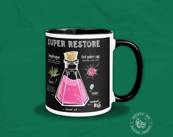 Osrs Restore Recipe Coffee Mug: Old School Runescape Gamer Gift