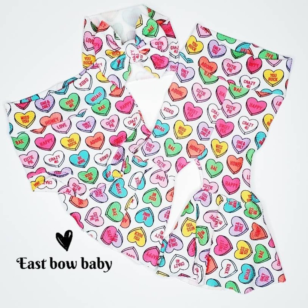 Bamboo Adult Hoodie in Candy Hearts
