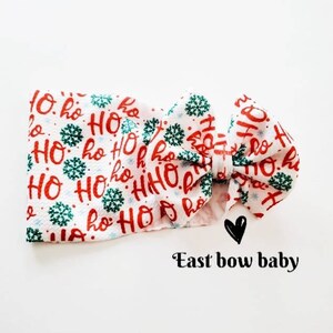 Ho ho ho bow, Christmas bow, holiday bow, Santa bow