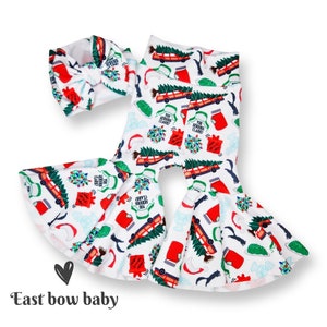 Christmas Vacation outfit,You serious Clark bellbottom,Christmas vacation bells,Christmas vacation bow,Christmas vacation set,Holiday outfit